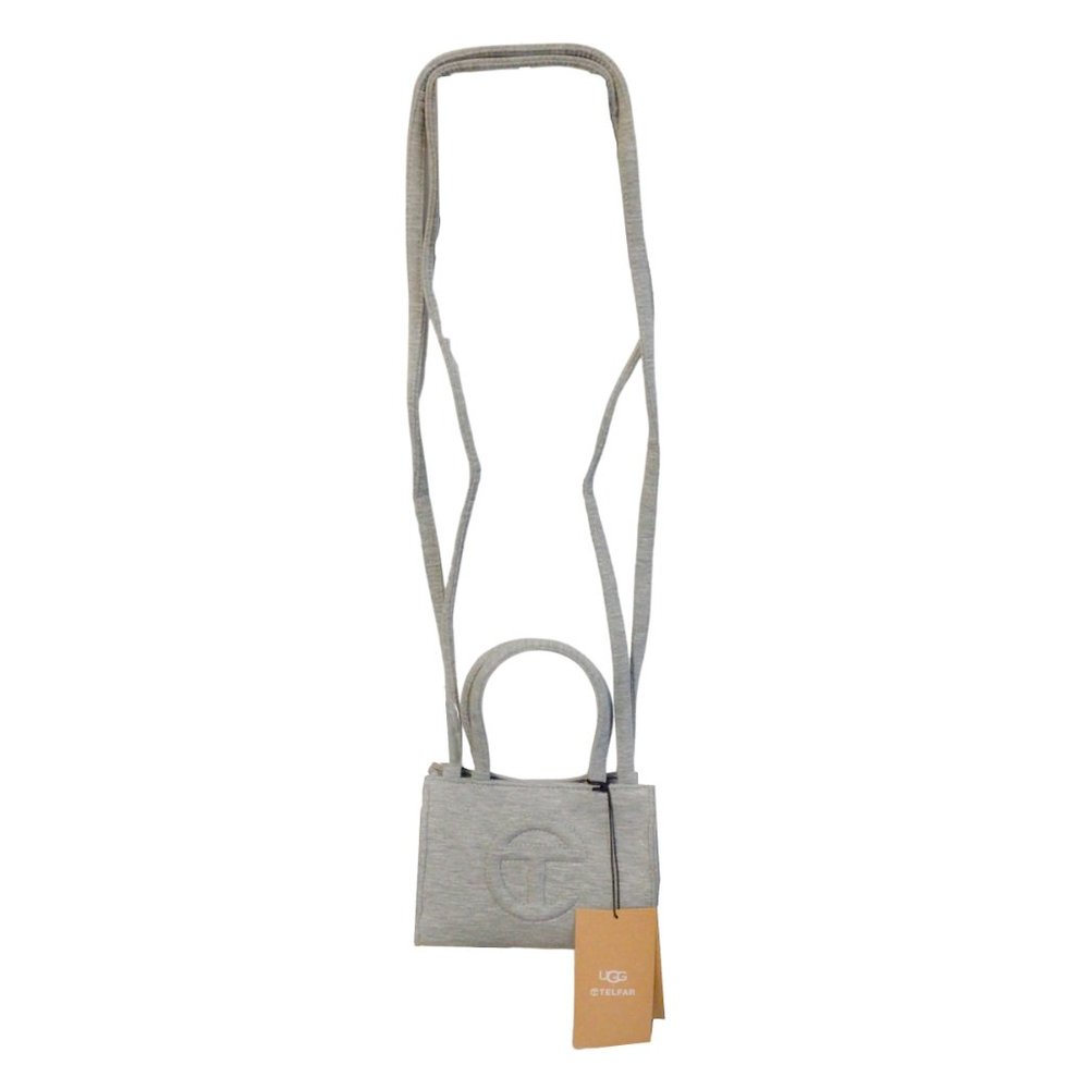 UGG X TELFAR FLEECE SMALL SHOPPING BAG IN HEATHER GREY - Picture 8 of 11